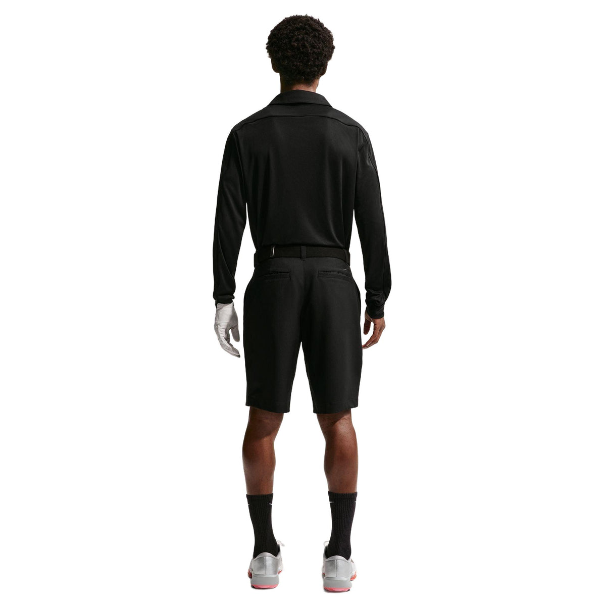 Nike Par Men's Dri-FIT Long-Sleeve Logo Golf Polo - Black
