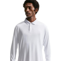 Nike Par Men's Dri-FIT Long-Sleeve Logo Golf Polo - White