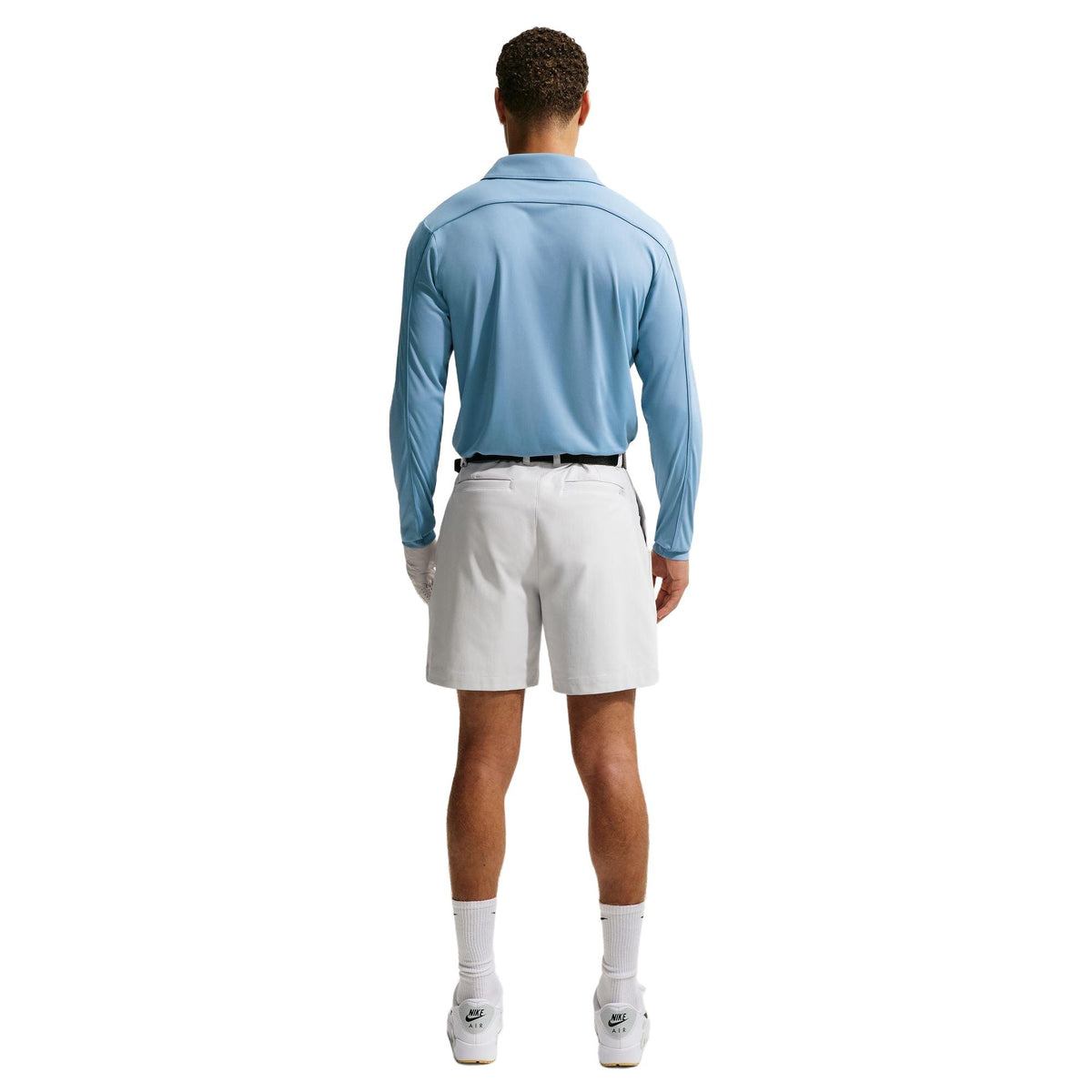 Nike Par Men's Dri-FIT Long-Sleeve Logo Golf Polo - Work Blue