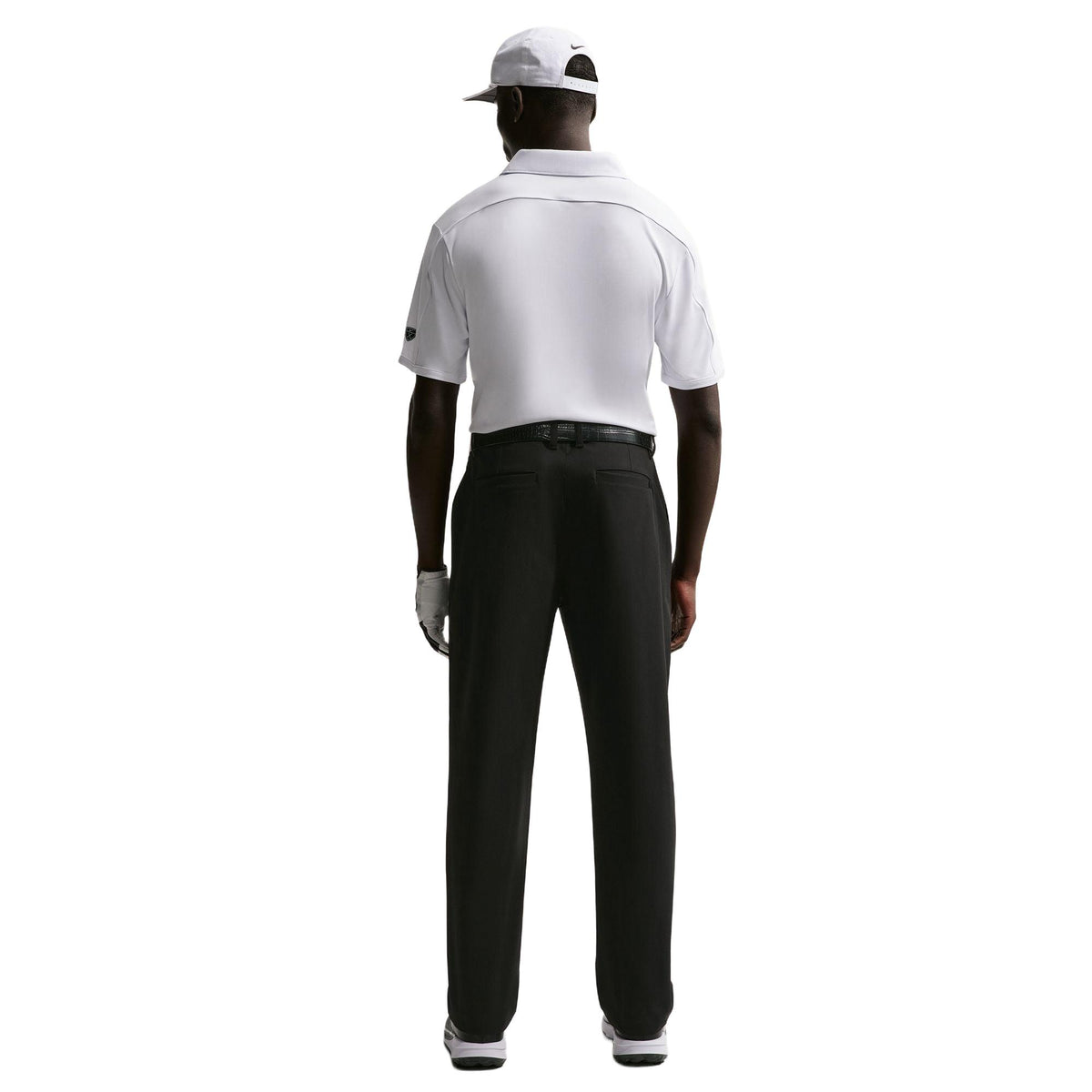Nike Par Men's Dri-FIT Sleeve Logo Golf Polo - White