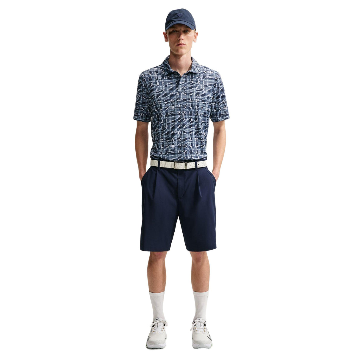 Nike Par Men's Dri-FIT Tartan Camo Print Golf Polo
