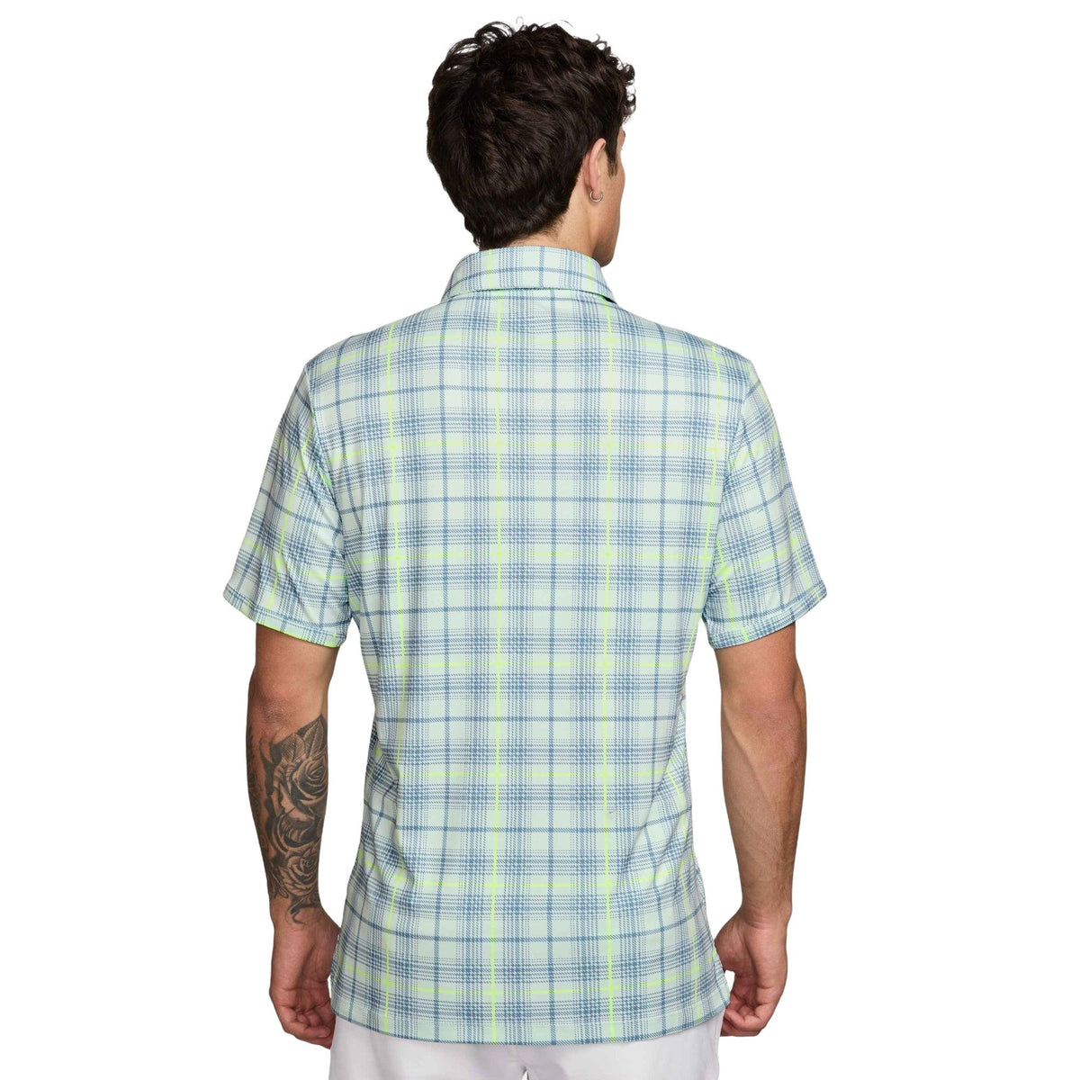 Nike Par Men's Dri-FIT Tartan Golf Polo - Barely Green