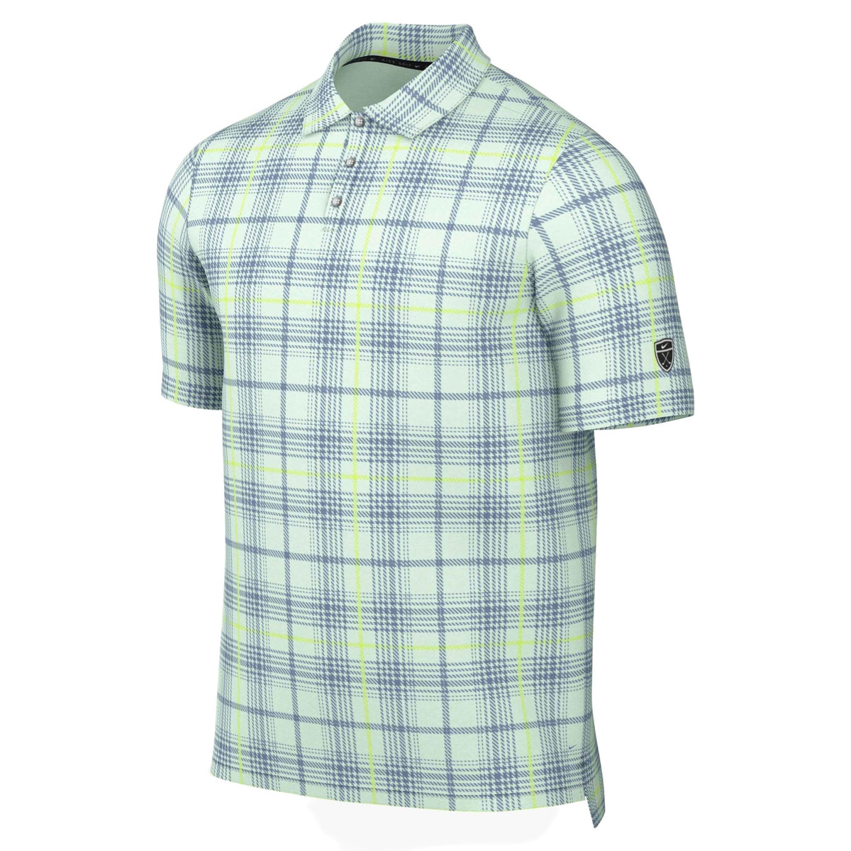 Nike Par Men's Dri-FIT Tartan Golf Polo - Barely Green