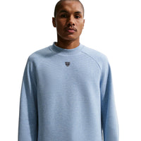 Nike Par Men's Therma-FIT Golf Crew-Neck Top - Work Blue / White / Black