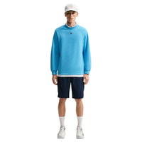 Nike Par Men's Therma-FIT Golf Crew-Neck Top - Aurora Blue / white / black