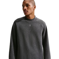 Nike Par Men's Therma-FIT Golf Crew-Neck Top - Black / White