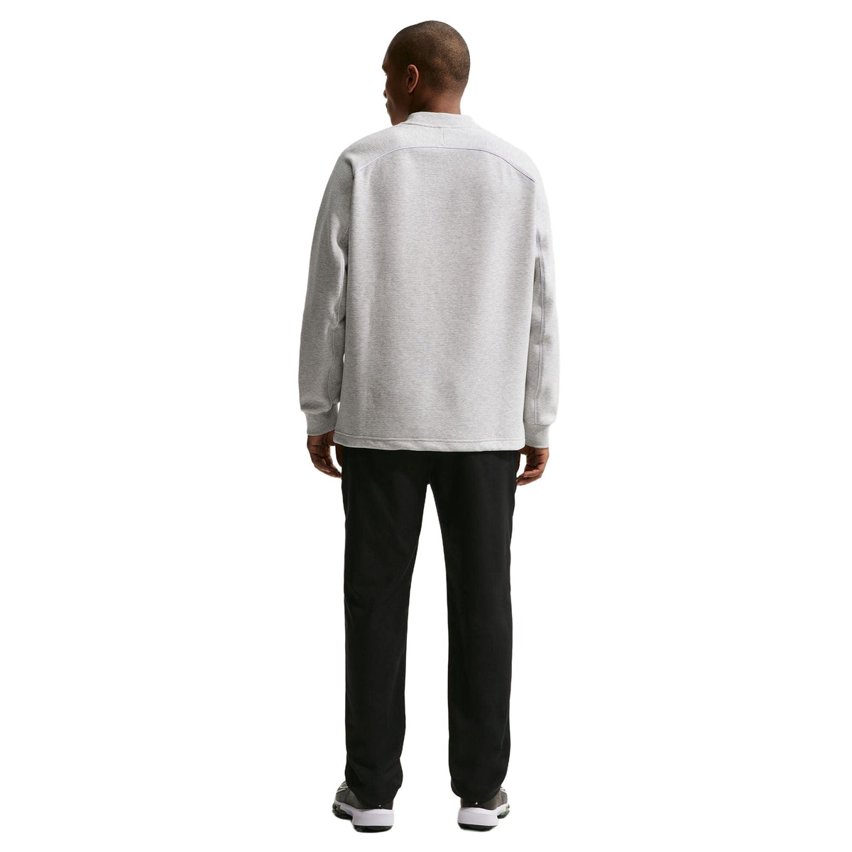 Nike Par Men's Therma-FIT Golf Crew-Neck Top - Wolf Grey / White / Black