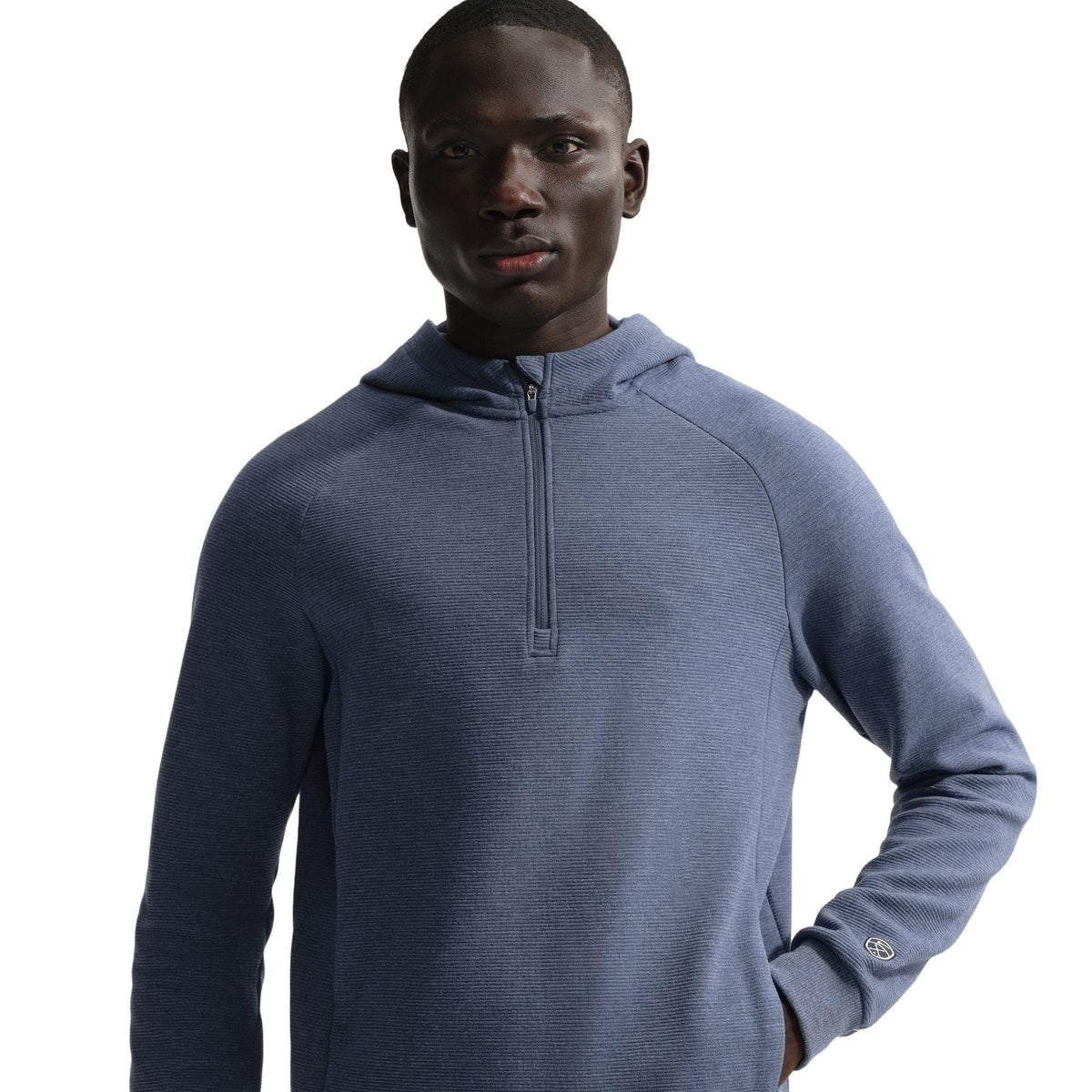 Nike Par Men's Therma-FIT Golf Hoodie - College Navy / White / Thunder Blue / Black