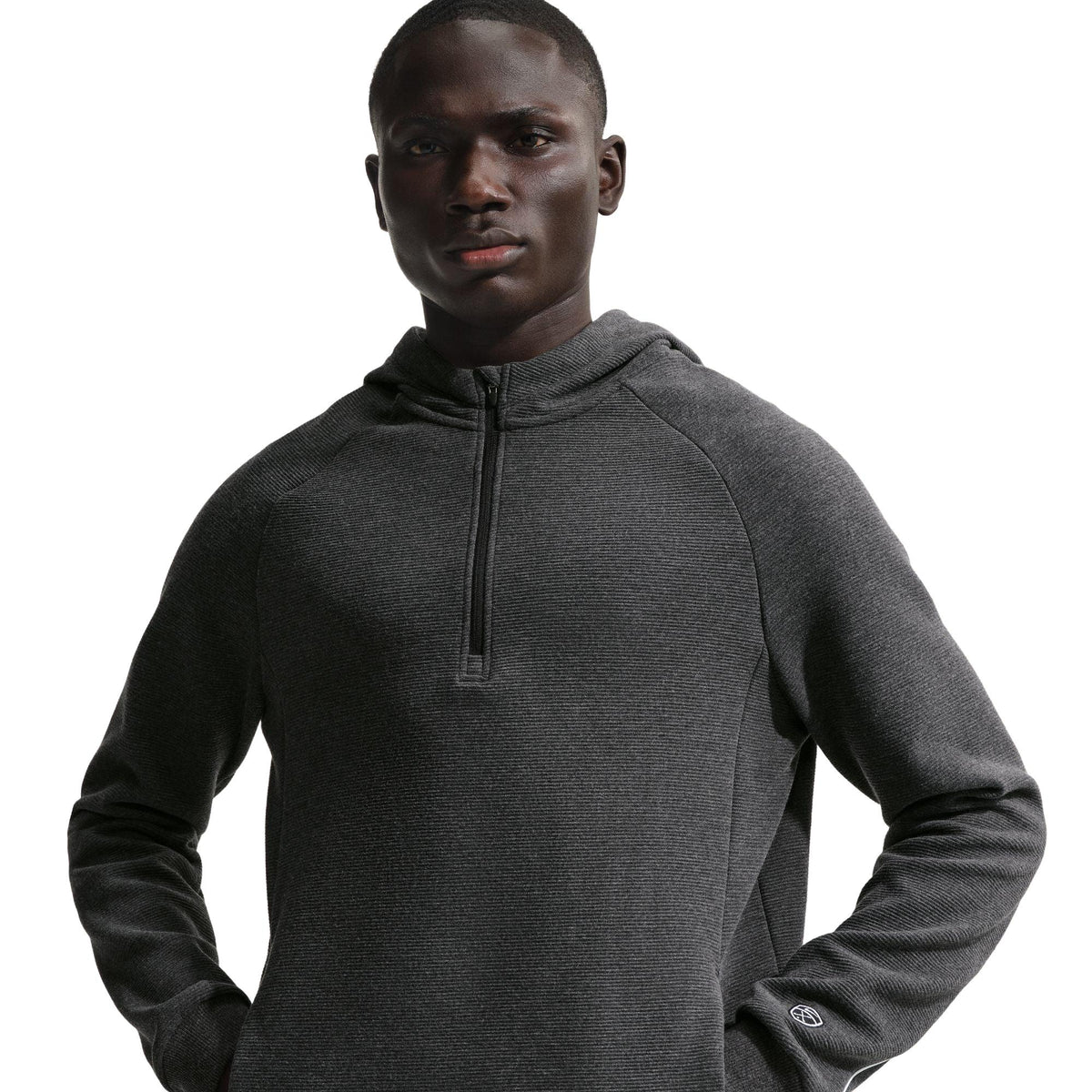 Nike Par Men's Therma-FIT Golf Hoodie - Black / White