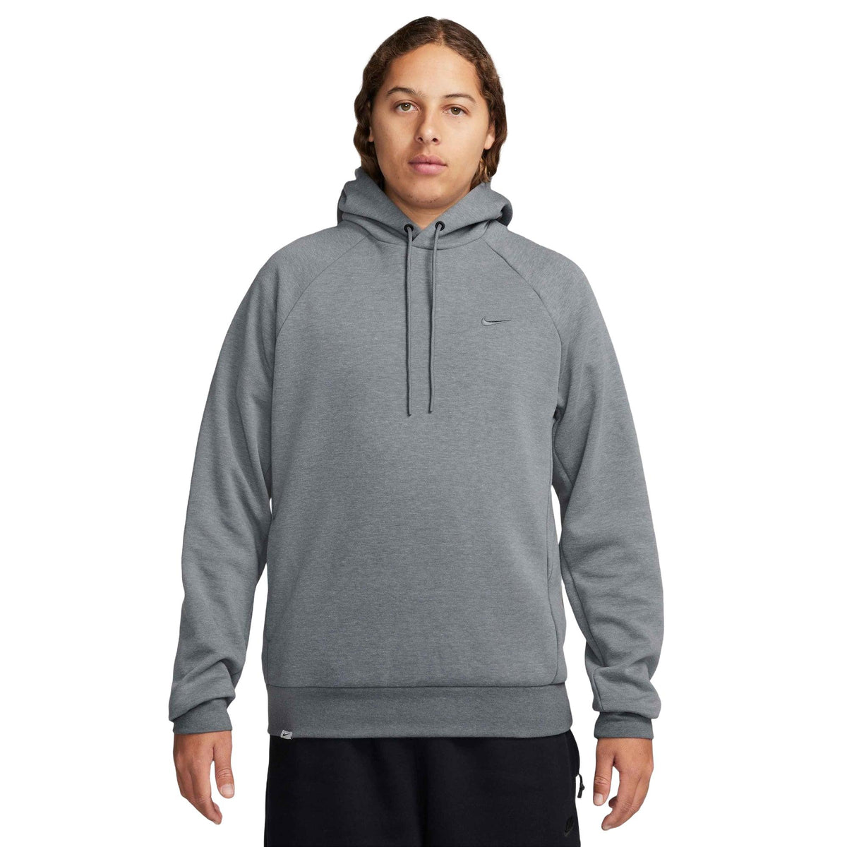 Nike Primary Fleece Men's Dri-FIT UV Pullover Performance Hoodie - Cool Grey / Heather