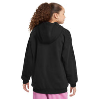 Nike Sportswear Club Fleece Big Kids' Oversized Pullover Hoodie - Black / White