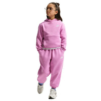 Nike Sportswear Club Fleece Big Kids' Pullover Hoodie - Lt Magenta / white