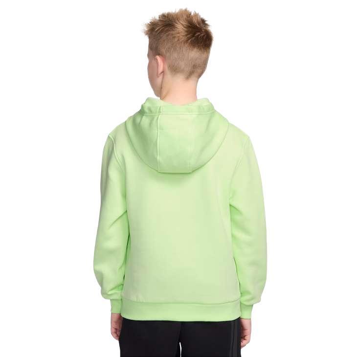 Nike Sportswear Club Fleece Big Kids' Pullover Hoodie - Light Liquid Lime / White