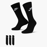 Nike Sportswear Everyday Essential Crew Socks (3 Pairs) - Black / White