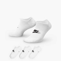 Nike Sportswear Everyday Essential No-Show Socks (3 Pairs) - White / Black