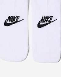Nike Sportswear Everyday Essential No-Show Socks (3 Pairs) - White / Black