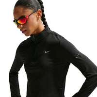 Nike Swift Women's Dri-FIT UV 1/4-Zip Running Top - Black