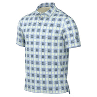 Nike Tailored Performance Tartan Men's Dri-FIT Golf Polo - Barely Green / Mineral Slate