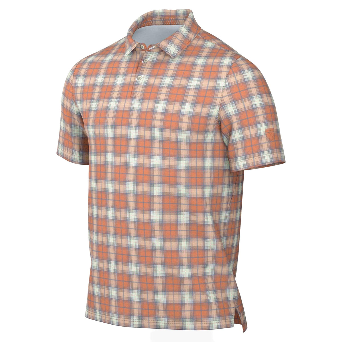 Nike Tailored Performance Tartan Men's Dri-FIT Golf Polo - Orange Frost