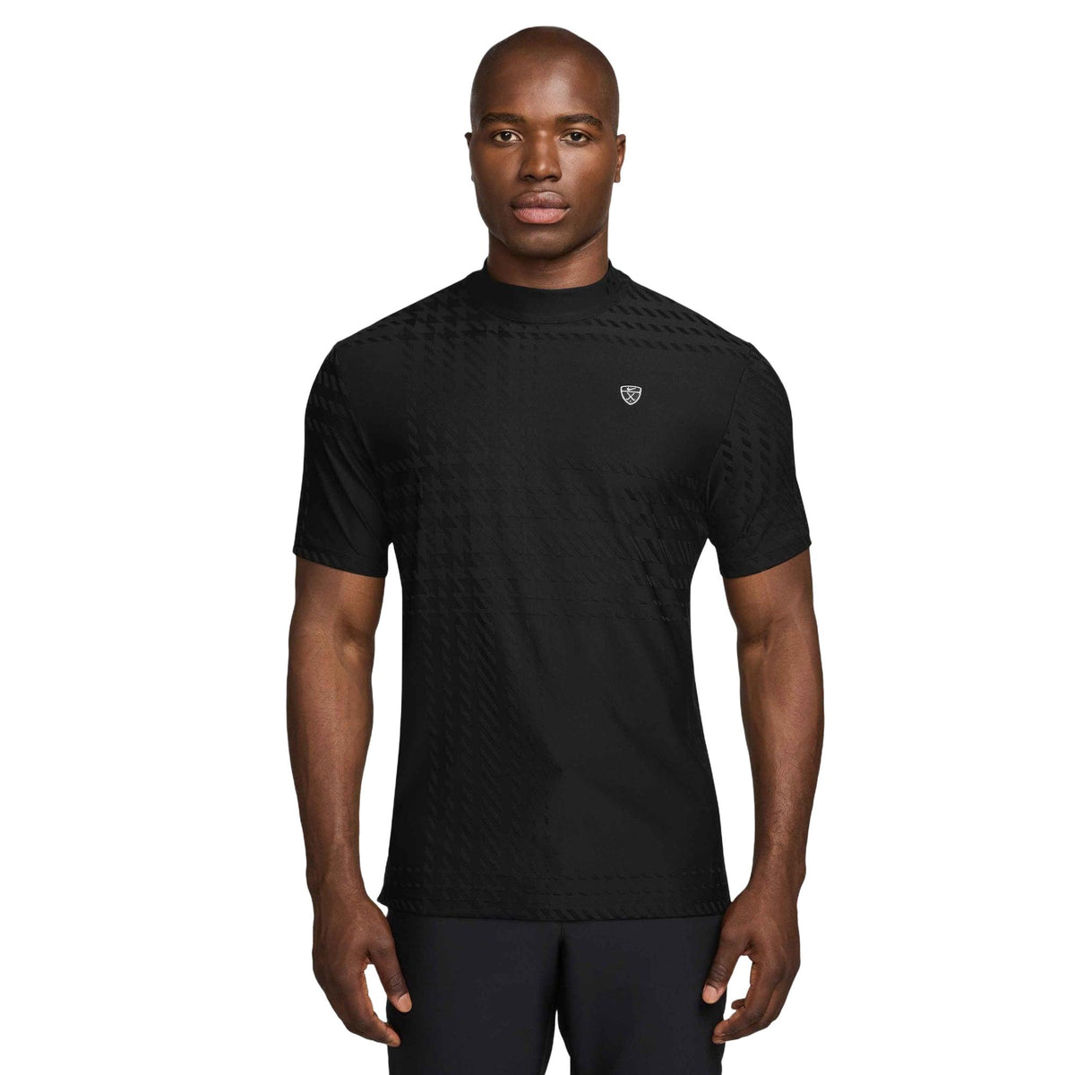 Nike Tartan Men's Dri-FIT Golf Top - Black