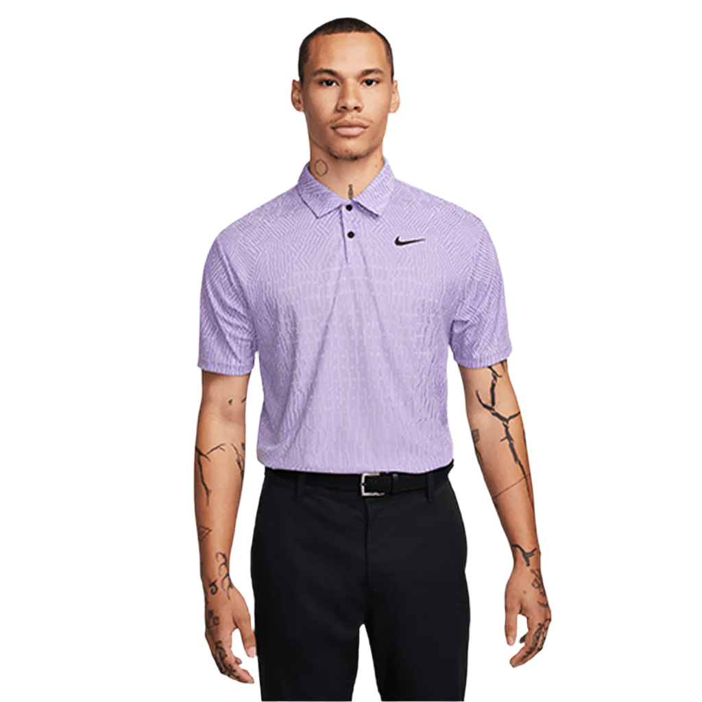 Nike purple golf shirt on sale