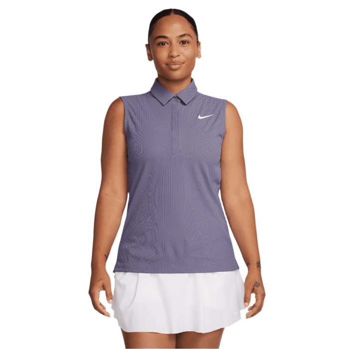 Nike Tour Dri Fit ADV Sleeveless Golf Polo Womens DayBreak X Small