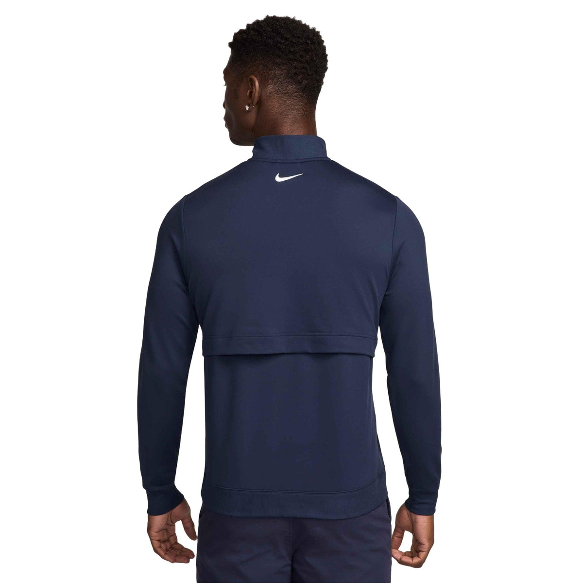Nike Tour Men's 1/2-Zip Golf Top - Midnight Navy / White