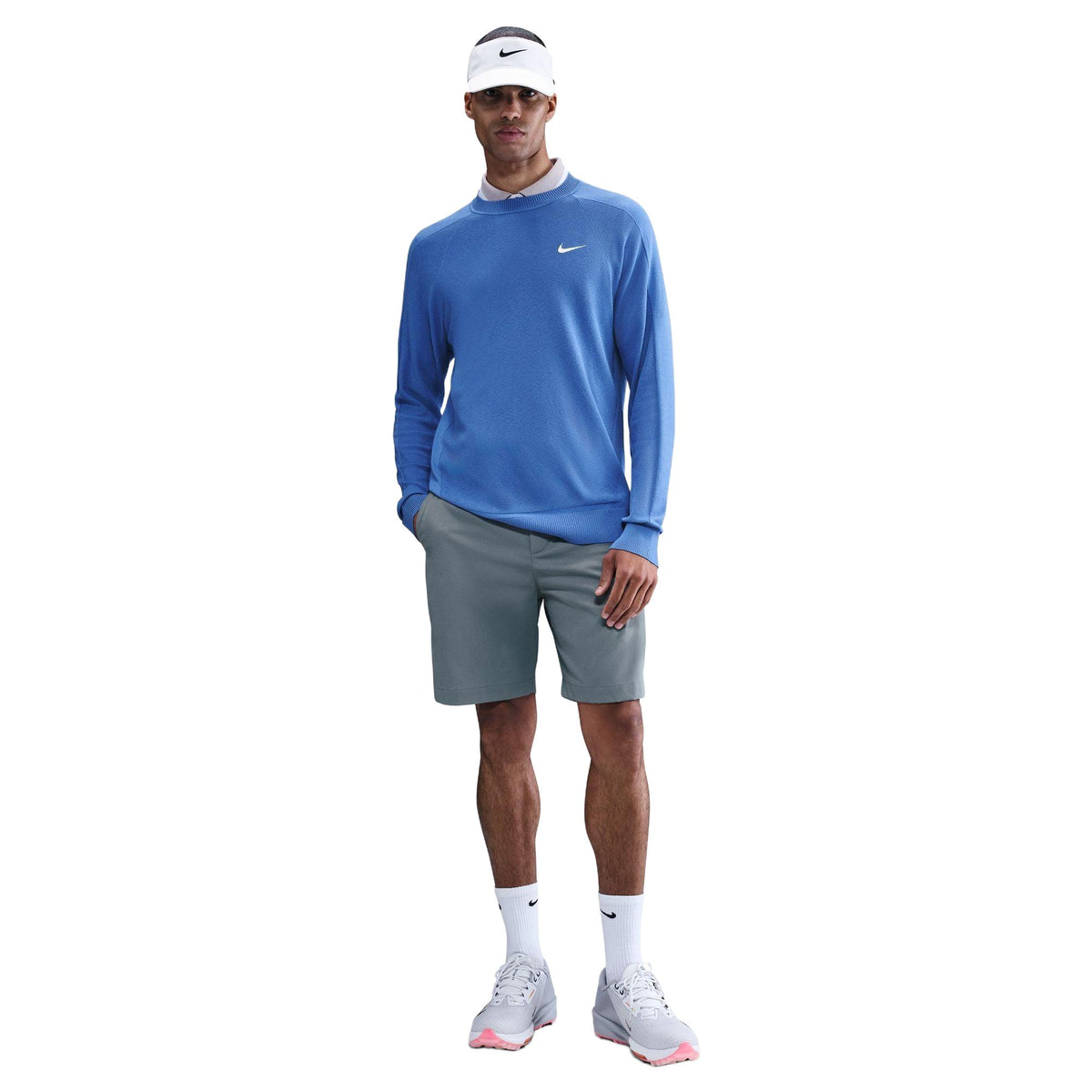 Nike Tour Men's Golf Sweater - Comet Blue / Pale Ivory
