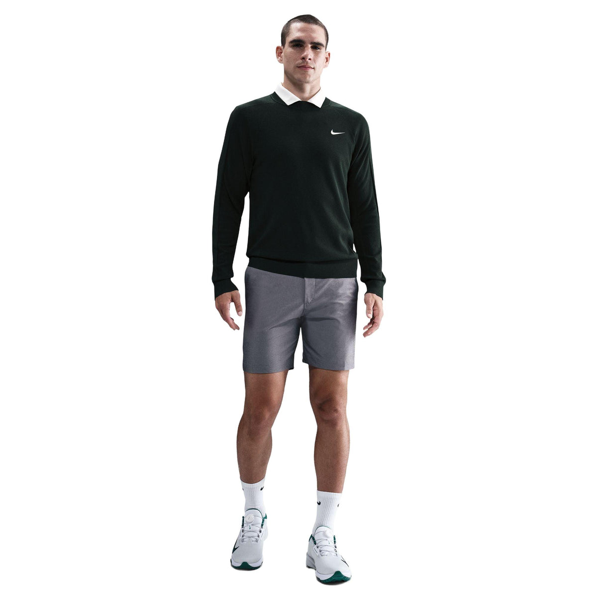 Nike Tour Men's Golf Sweater - Night Forest / Pale Ivory