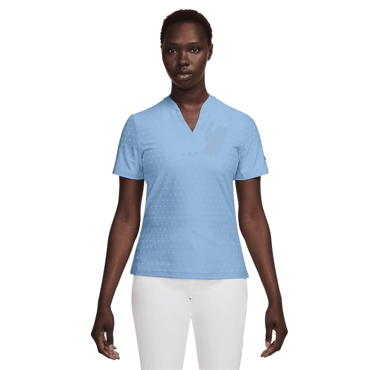 Nike Tour Women's Dri-FIT Short-Sleeve Blade Jacquard Golf Polo
