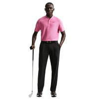 Nike Velocity Men's Dri-FIT Blade Collar Golf Polo - Peony / Black