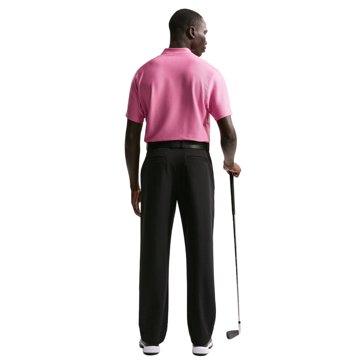 Nike Velocity Men's Dri-FIT Blade Collar Golf Polo - Peony / Black