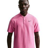 Nike Velocity Men's Dri-FIT Blade Collar Golf Polo - Peony / Black