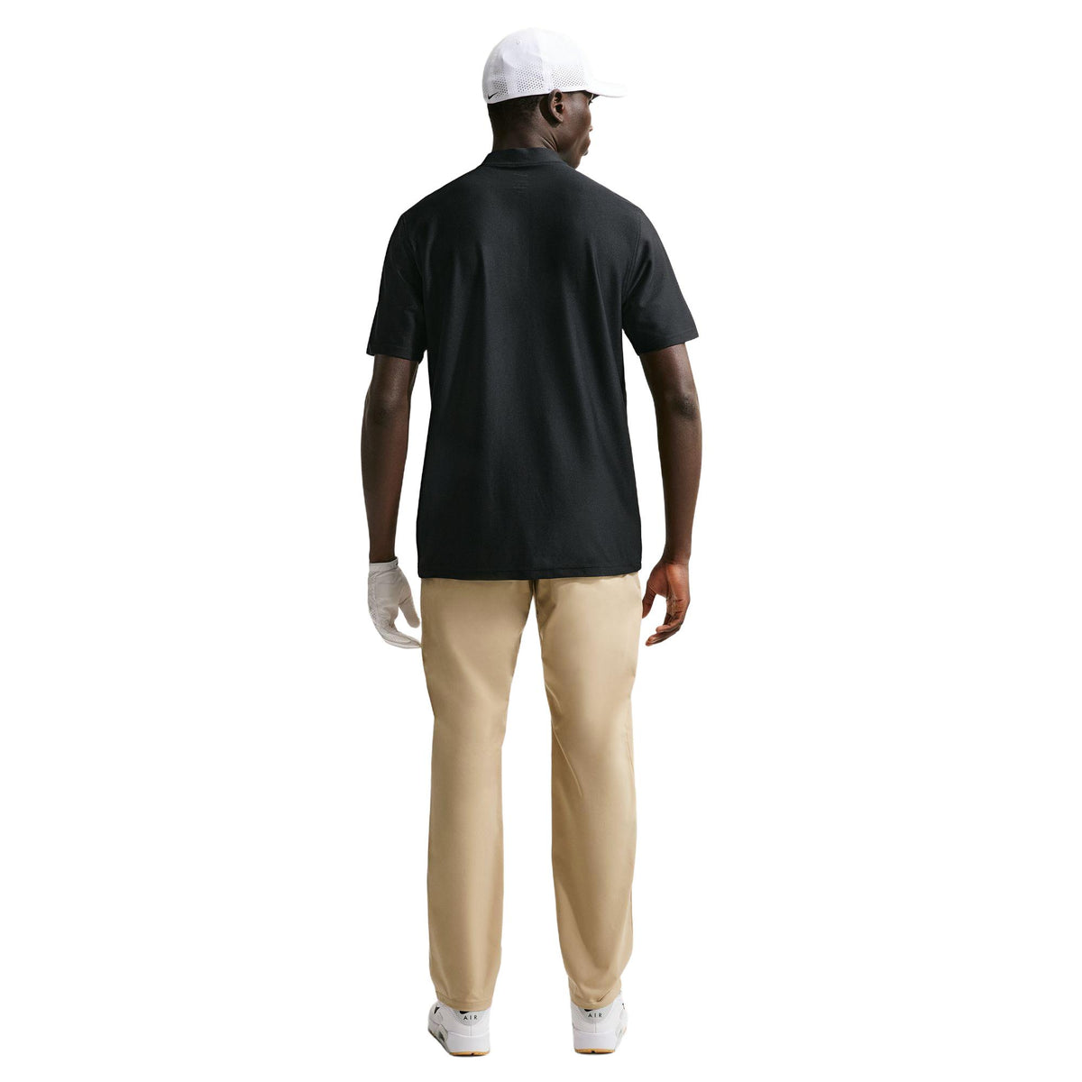 Nike Velocity Men's Dri-FIT Blade Collar Golf Polo - Black / White