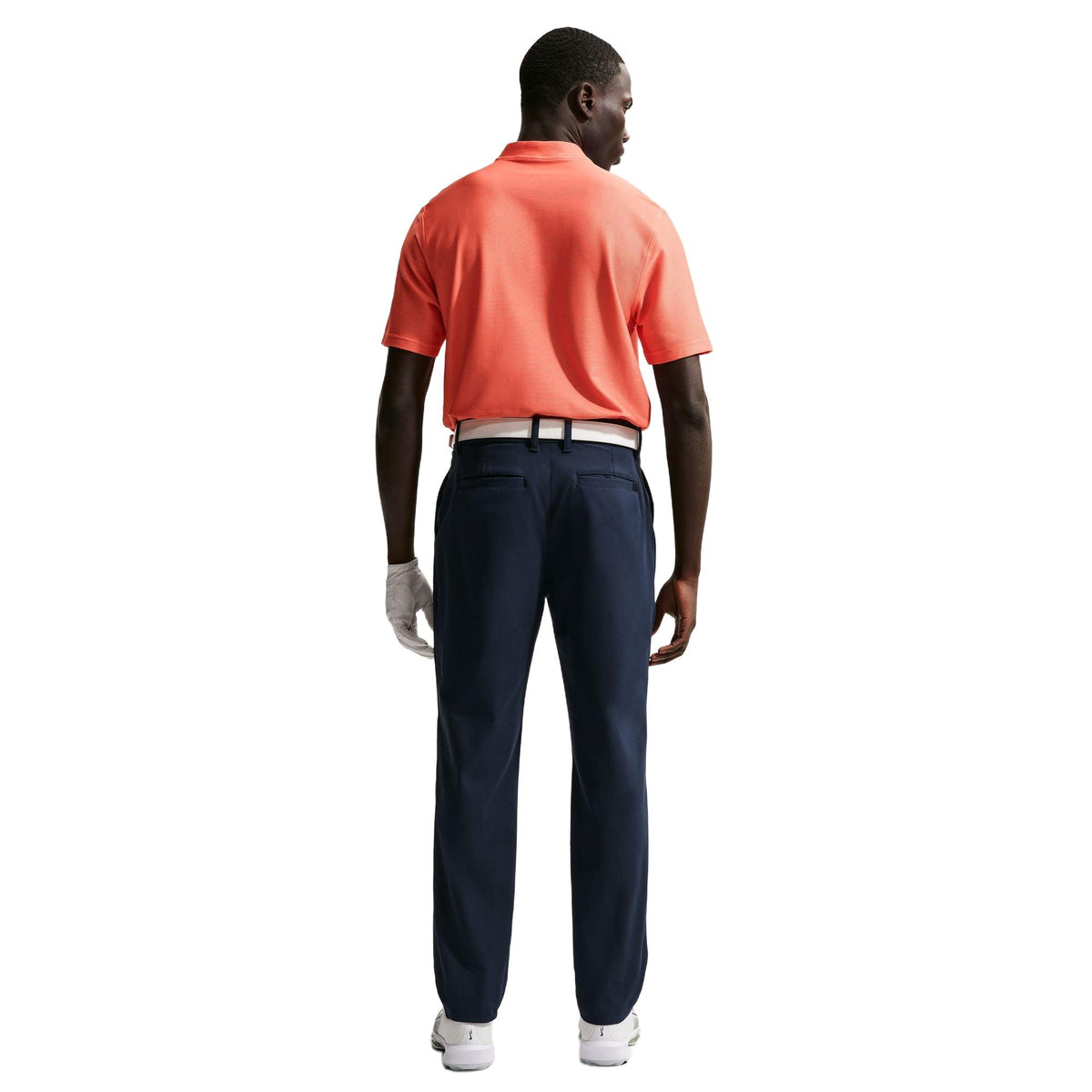 Nike Velocity Men's Dri-FIT Blade Collar Golf Polo - Turf Orange / White