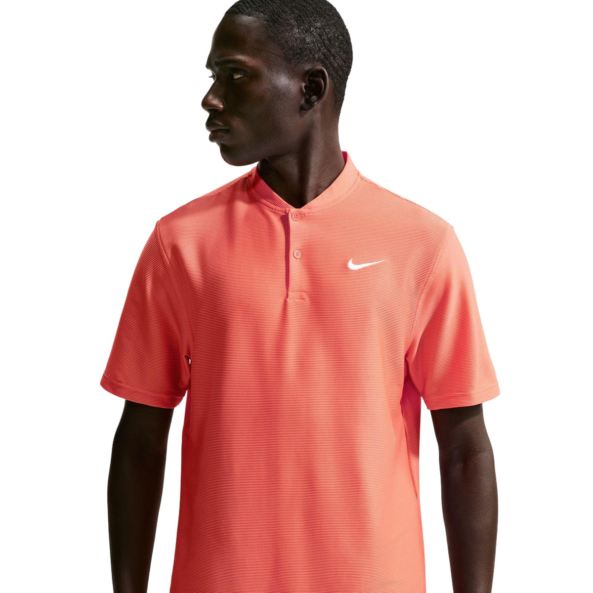 Nike Velocity Men's Dri-FIT Blade Collar Golf Polo - Turf Orange / White