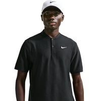 Nike Velocity Men's Dri-FIT Blade Collar Golf Polo - Black / White