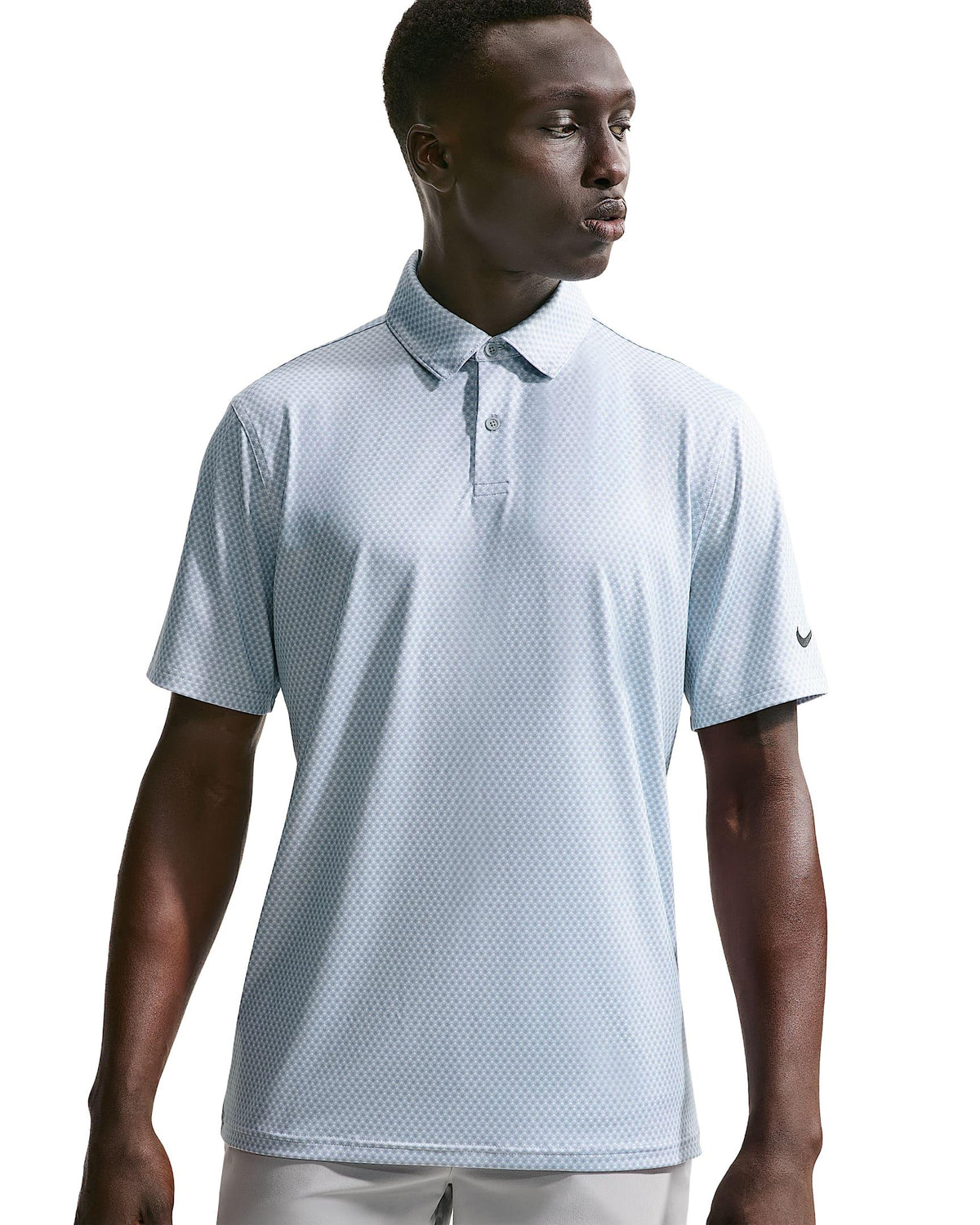 Nike Velocity Men's Dri-FIT Golf Polo - Floral - Wolf Grey / Black