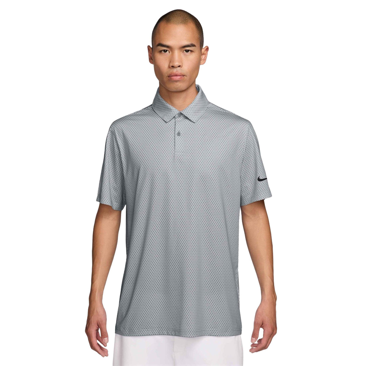 Nike Velocity Men's Dri-FIT Golf Polo - Floral - Wolf Grey / Black