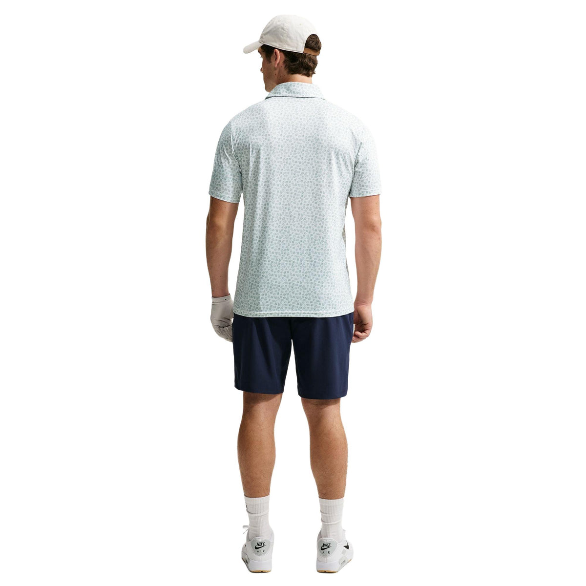 Nike Velocity Men's Dri-FIT Micro-Print Golf Polo - Jade Horizon / White