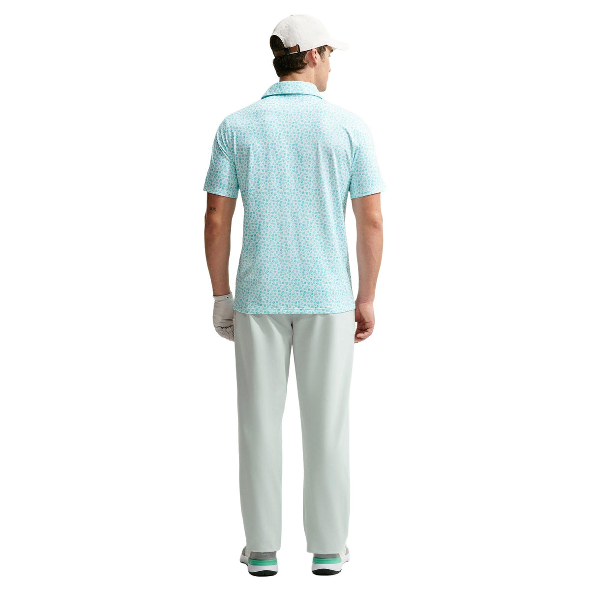 Nike Velocity Men's Dri-FIT Micro-Print Golf Polo - Baltic Blue / White