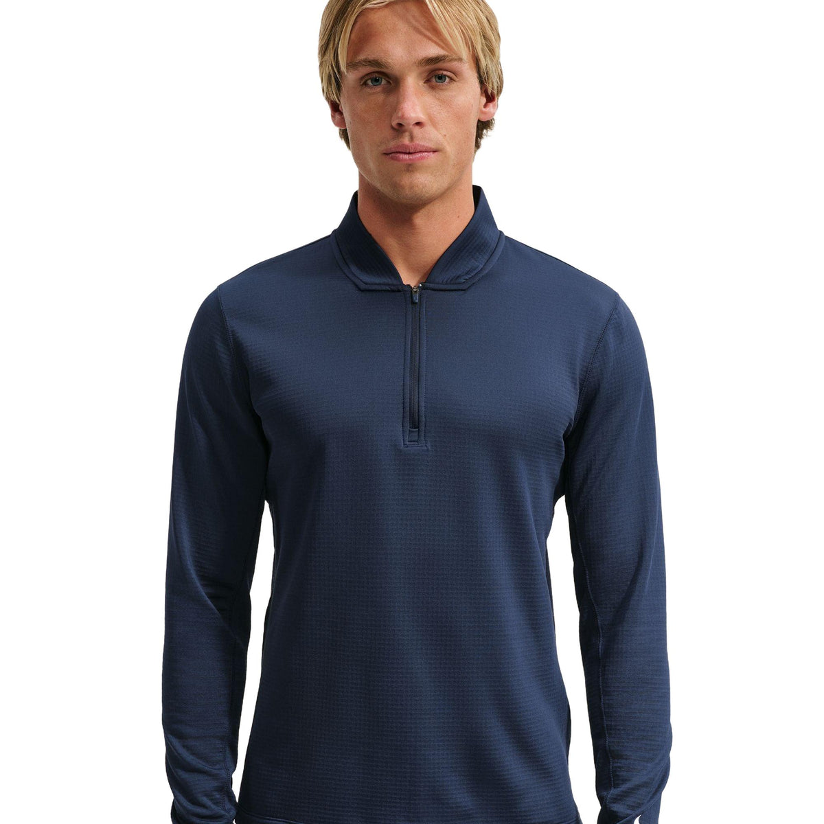 Nike Velocity Men's Therma-FIT 1/2-Zip Golf Top - College Navy / White