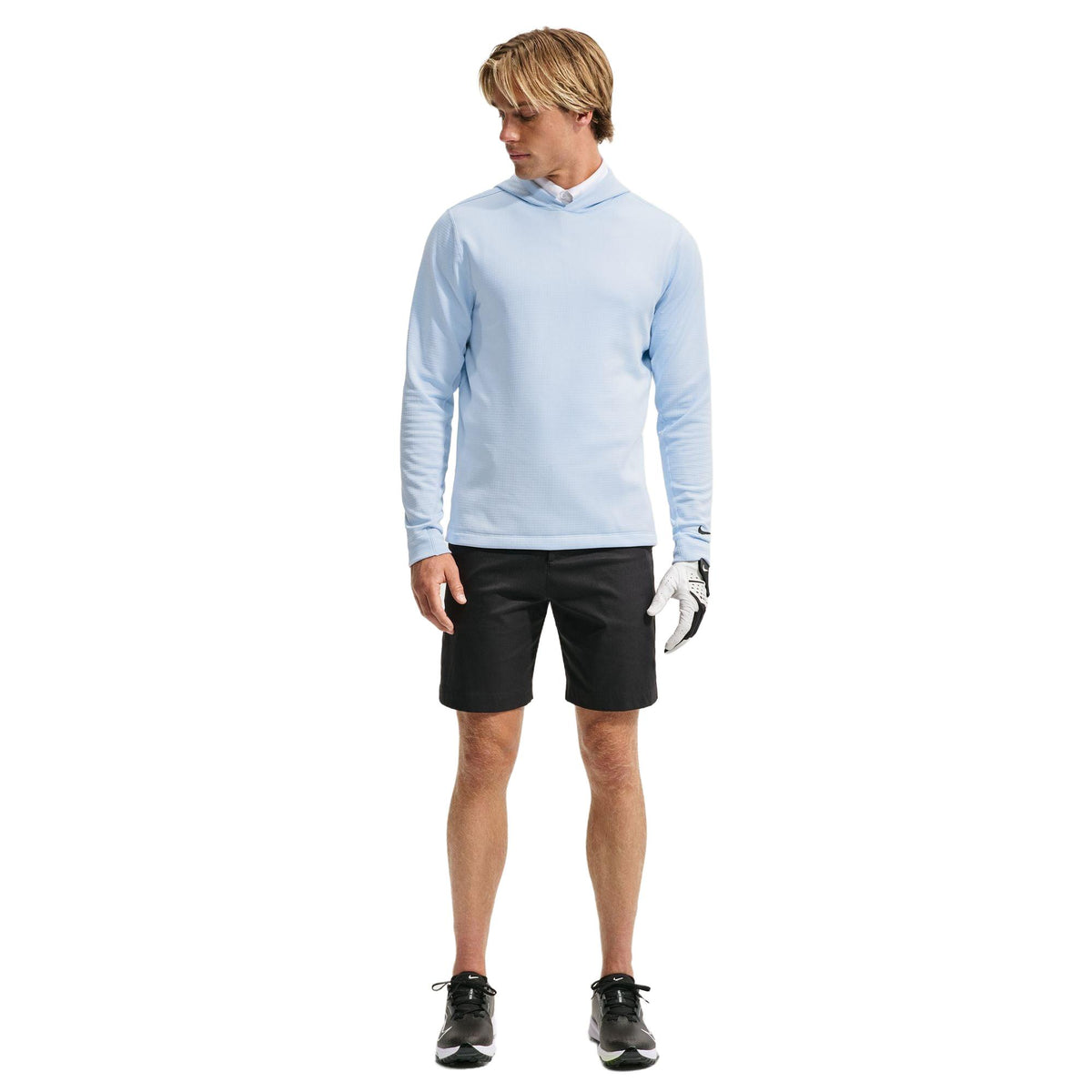 Nike Velocity Men's Therma-FIT Golf Hoodie - Hydrogen Blue / Black