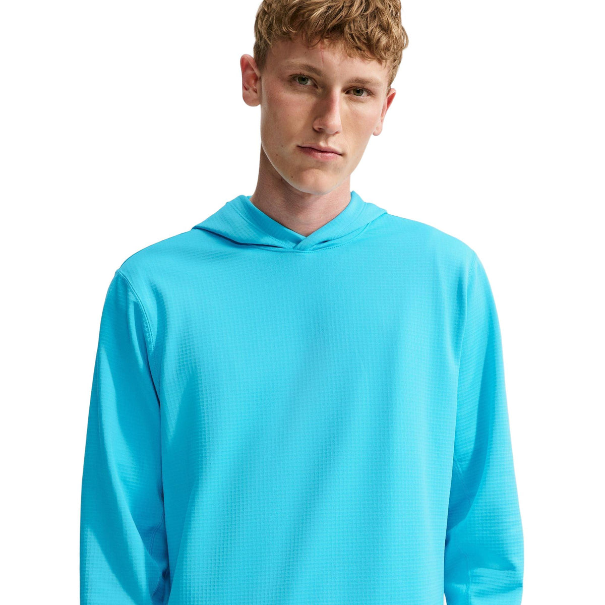 Nike Velocity Men's Therma-FIT Golf Hoodie - Baltic Blue / White