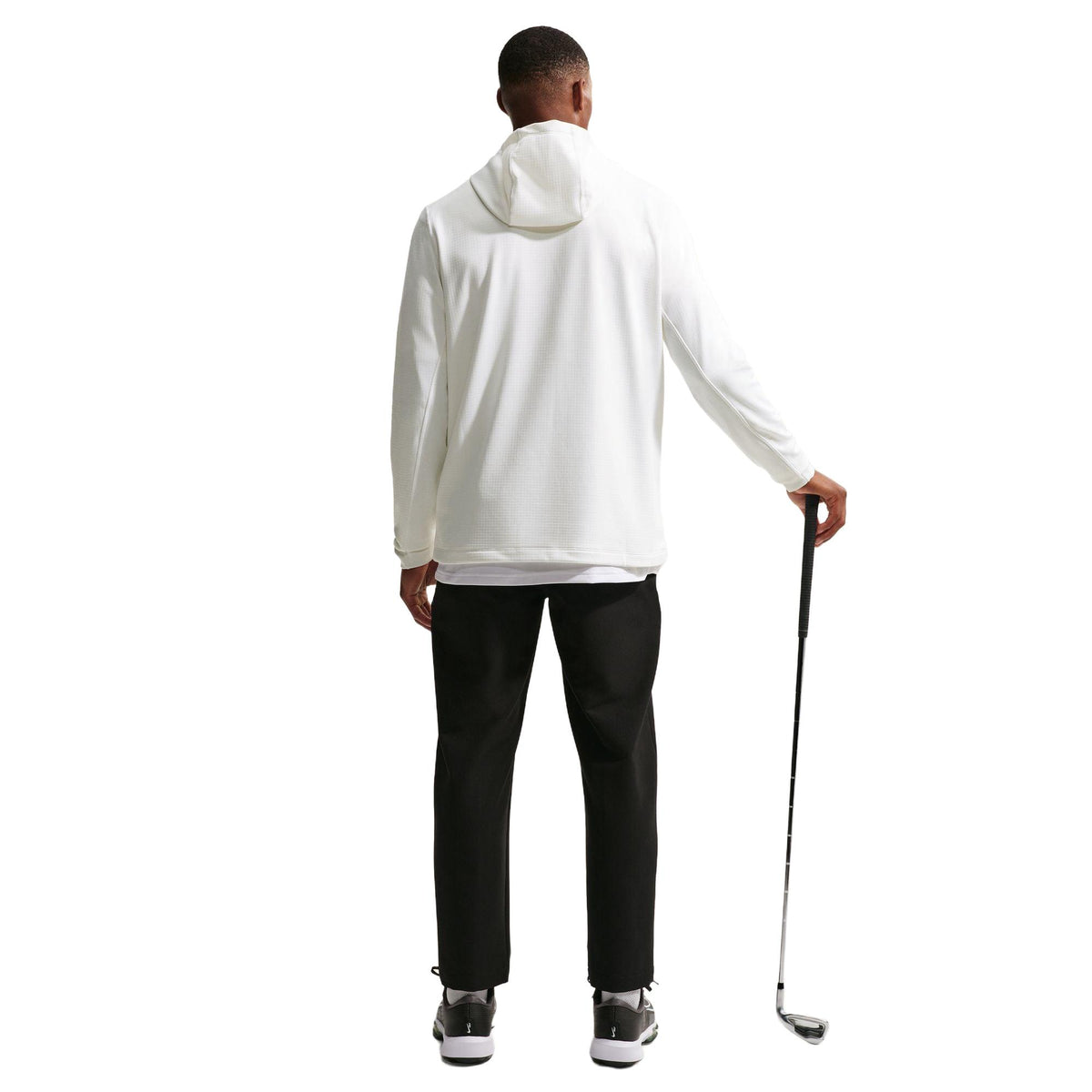 Nike Velocity Men's Therma-FIT Golf Hoodie - White / Black