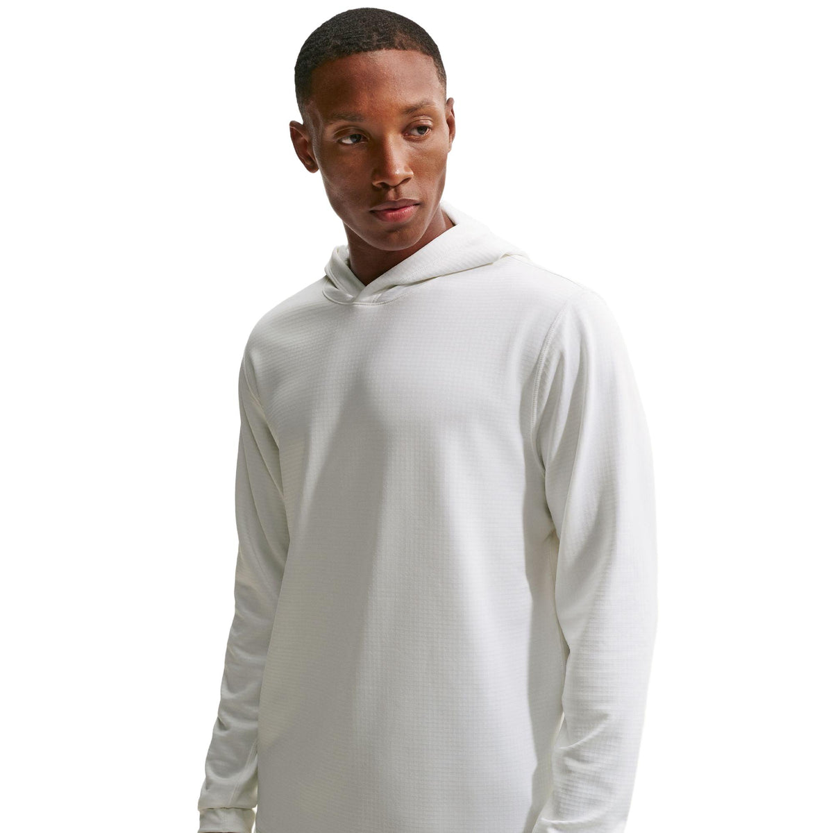 Nike Velocity Men's Therma-FIT Golf Hoodie - White / Black