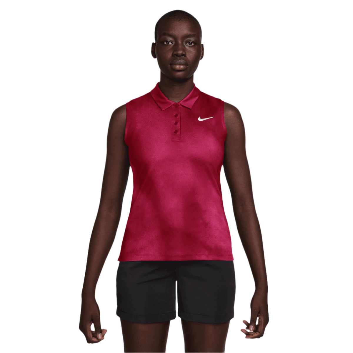 Nike Victory Dri-Fit Sleeveless Printed Golf Polo - Womens