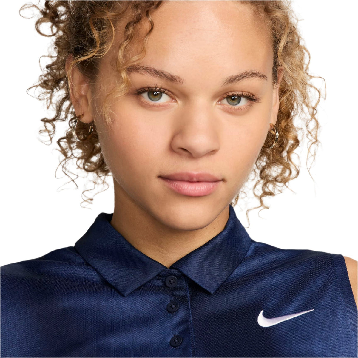 Nike Victory Dri-Fit Sleeveless Printed Golf Polo - Womens