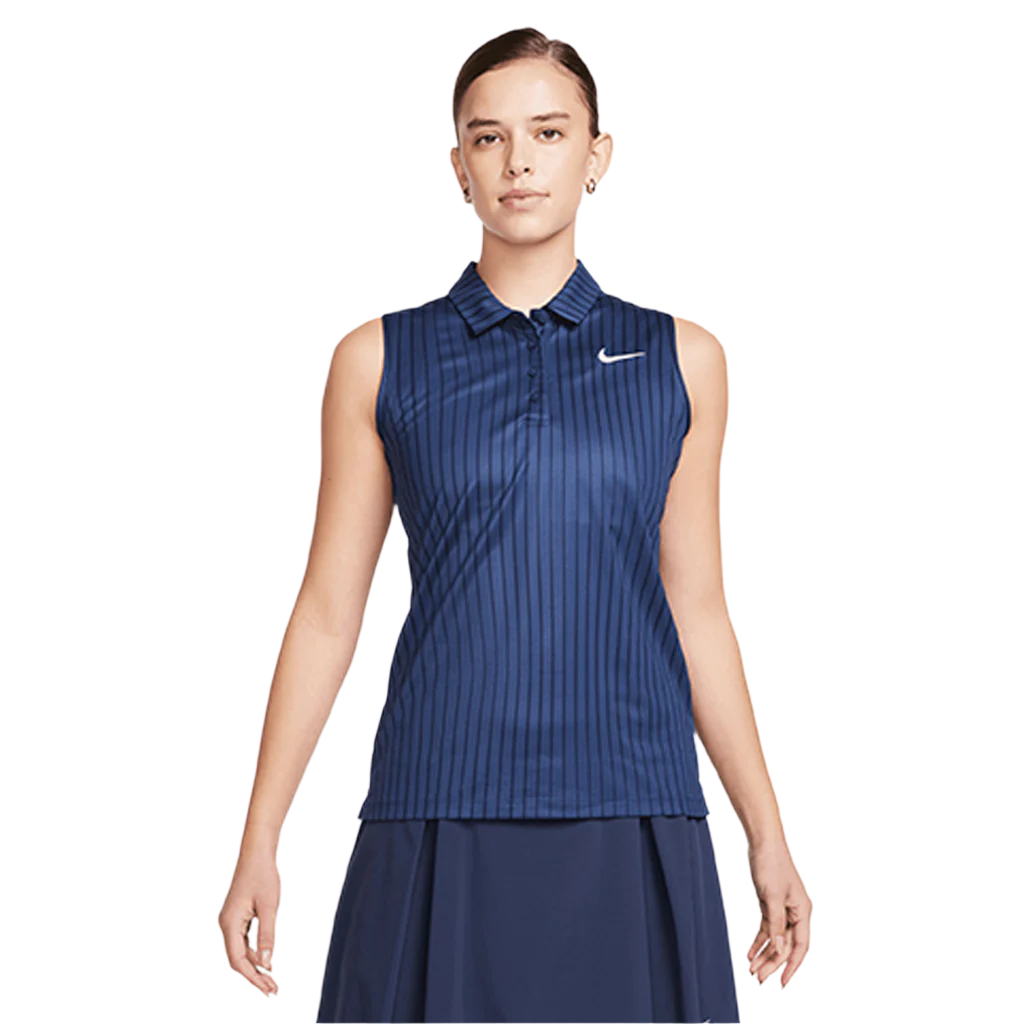 nike women's dry sleeveless victory polo