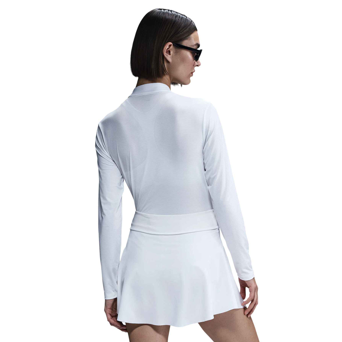 Nike Victory Women's Dri-FIT 1/4-Zip Golf Top - White / Black